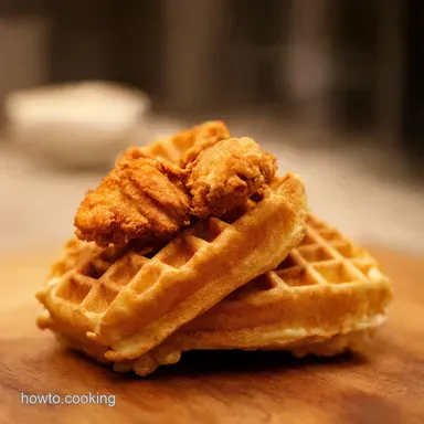Southern Fried Chicken Waffle Nirvana Recipe Card