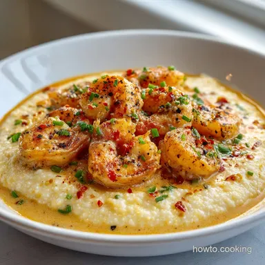 Shrimp and Grits: Creamy Southern Recipe in 30 Minutes Recipe Card