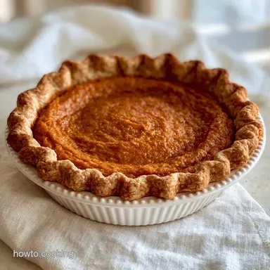 Sweet Potato Pie with Roasted Puree Recipe Card