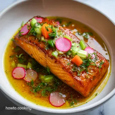 Recipe for Salmon with Soy Sauce in 15 Minutes Recipe Card