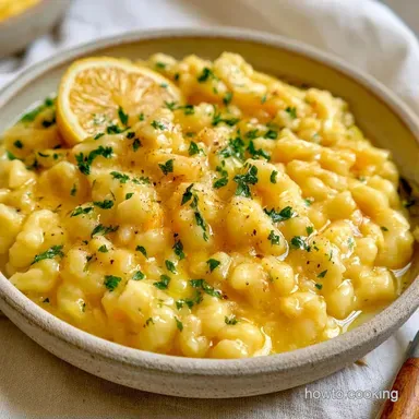 Spaetzle with Lemon Sauce for 4 Servings Recipe Card