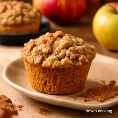 Easy Spiced muffin recipes using applesauce Autumn Crumble Recipe Card