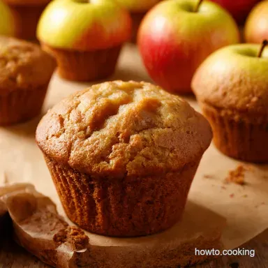 Spiced Applesauce Muffin Recipe Autumn Baking at its Best Recipe Card