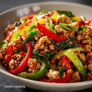 Spicy Ground Turkey Stir Fry Quick Weeknight Fiery Ginger Recipe
