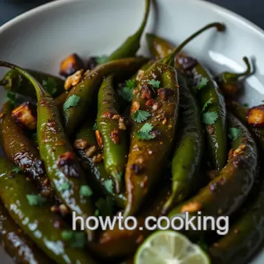 Spicy Roasted Chiles Toreados: A Fiery Favorite for Your Table Recipe Card