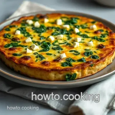 Spinach and Feta Frittata presentation