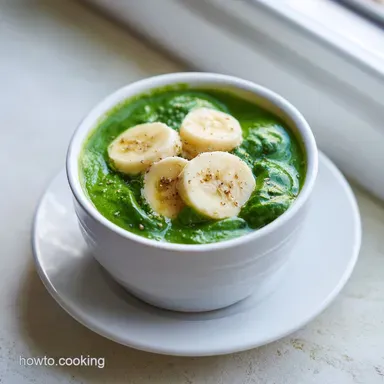 Healthy Smoothie Idea with Spinach and Banana in 5 Minutes