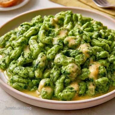 Spinach Spaetzle Side Dish in 20 Minutes Recipe Card