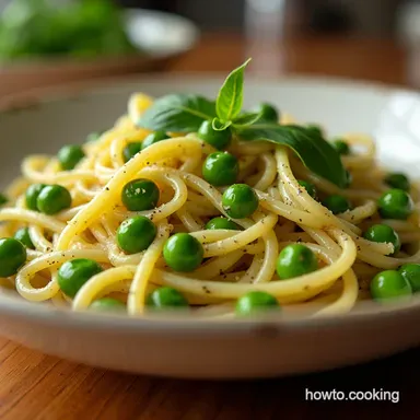 Easy Spring Pea Pasta Recipe A Primavera Delight Recipe Card