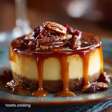 Thanksgiving Desserts: Sticky Toffee Cheesecake Showstopper Recipe Card