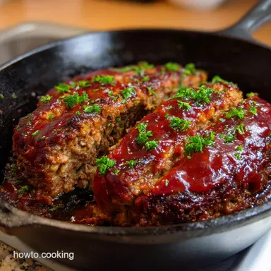Stove Top Meatloaf: Moist, Easy Skillet Meatloaf Recipe