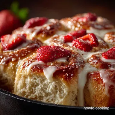 Fluffy Strawberries and Cream Sweet Rolls The Ultimate Summer Bake Recipe Card