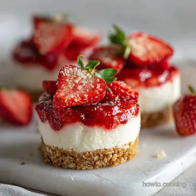 Strawberry Cheesecake Bites in 20 Minutes Recipe Card