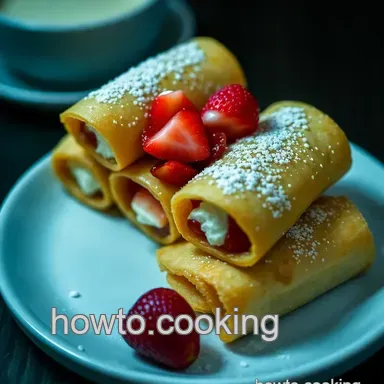 Fried Strawberry Cheesecake Egg Rolls: Fair Food at Home! Recipe Card