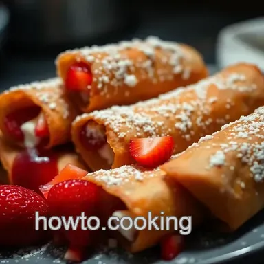 Fried Strawberry Cheesecake Egg Rolls: Fair Food at Home!