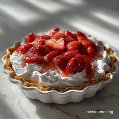 Strawberry Cool Whip Pie No-Bake Ready in 4 Hours