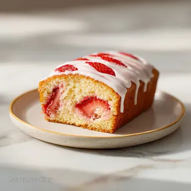 Strawberry Cream Cheese Pound Cake Recipe Card