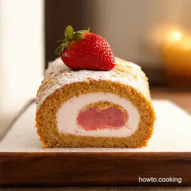 Strawberry Dream Swiss Roll My Scrumptious Recipe Recipe Card