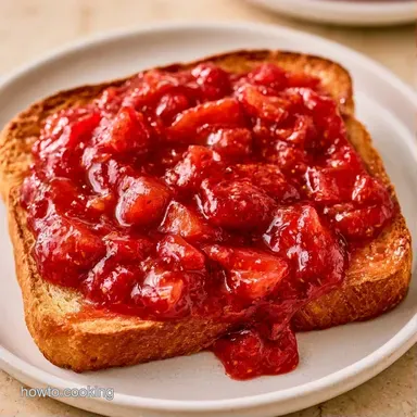 Strawberry Jam for 6-8 Jars Recipe Card