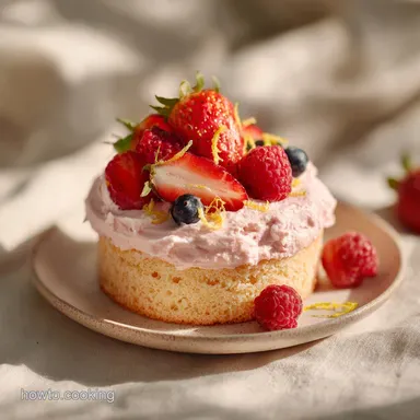 Strawberry Lemonade Cake: Velvety Recipe Card