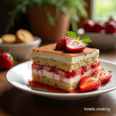 The Best Summer Garden Strawberry Tiramisu Recipe Recipe Card