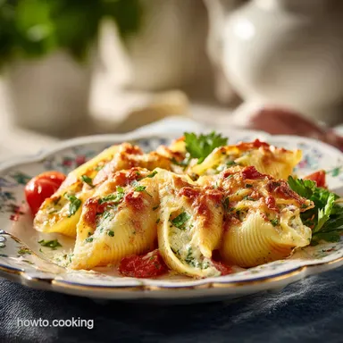 Stuffed Shells Recipe for 8 Servings Recipe Card