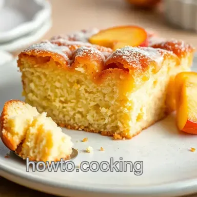Easy Peach Cake Recipe: My Family's Summer Peach Buckle Recipe Card