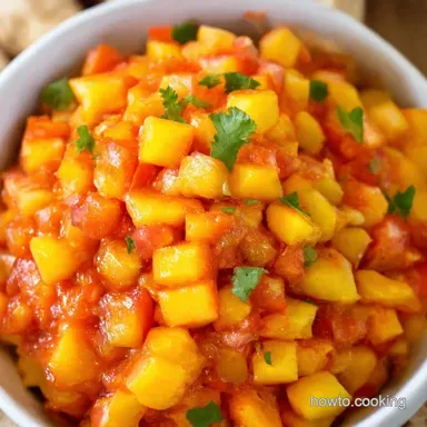 Sunshine Peach Salsa An Easy Summer Recipe Recipe Card