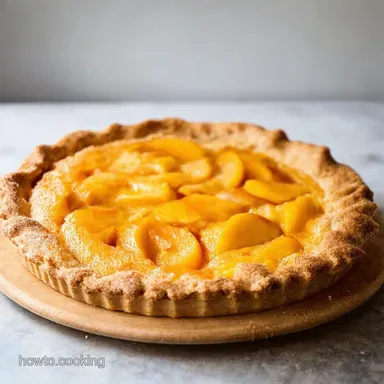 Grandmas Homemade Peach Pie Recipe Summertime Bliss Recipe Card