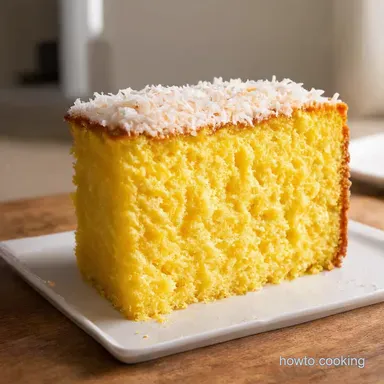 Sunshine Pineapple Coconut Cake Recipe A Tropical Delight Recipe Card