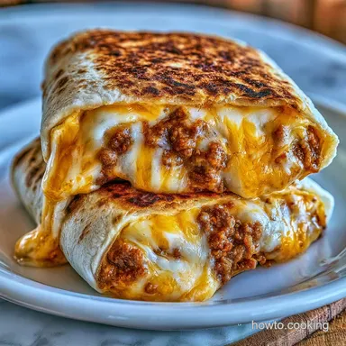 Taco Bell Beefy Melt Burrito for 4 Recipe Card