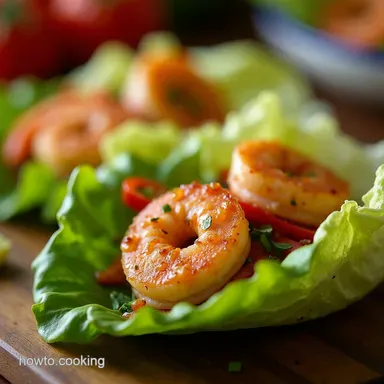 Easy Taco Shrimp Lettuce Wraps Recipe Fresh Zesty Dinner Recipe Card