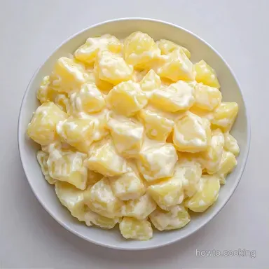 Tangy Sour Cream Potato Salad with Bacon Recipe Card