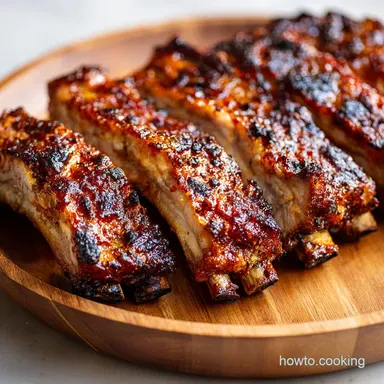 Barbecue Ribs for 6 Servings: Slow-Cooked, Tender and Sticky