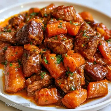 Harissa Pot Roast for 8 Servings Recipe Card