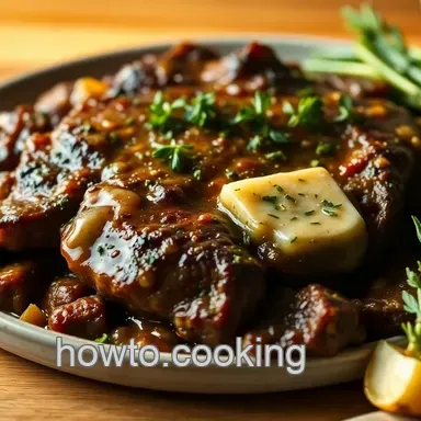 Easy & Juicy Mock Tender Steak with Garlic Herb Butter Recipe