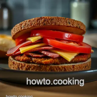 The Classic Fried Bologna Sandwich presentation