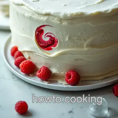 The Classic Vanilla Bean Wedding Cake presentation