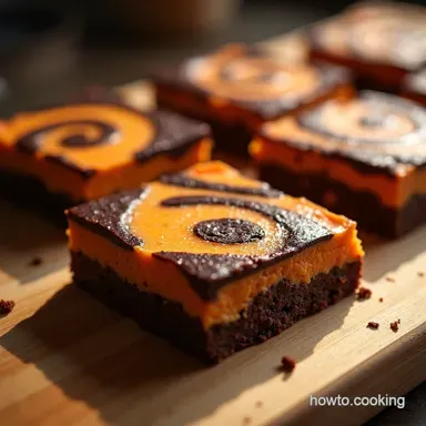 My Best Ever Fudgy Halloween Brookies GhoulDigger Swirl Bars Recipe Card