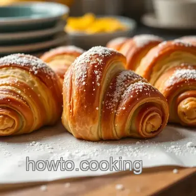 The Great British Bake-Off Worthy Croissants presentation