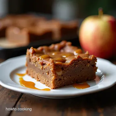 My Secret Fudgy Apple Brownies Sticky Toffee Autumn Baking