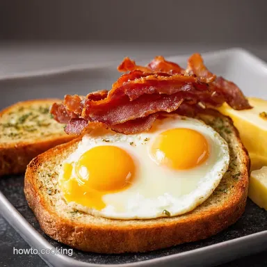 Breakfast ASMR Crispy Bacon Eggs Herbed Toast Symphony