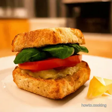 Caprese Sandwich An Italian Taste of Sunshine at Home Recipe Card