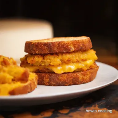 Hangover Hashbrown Sandwich Crispy Cheesy Heaven Recipe Card