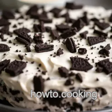 The Ultimate Oreo Ice Cream Cake presentation