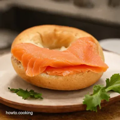 Best Ever Smoked Salmon Bagel Ready in 15 Recipe Card