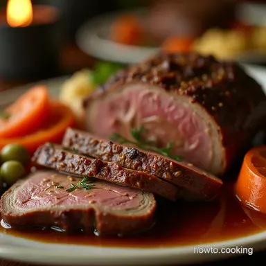 The Easiest Slow Cooker Three Envelope Pot Roast Recipe Recipe Card