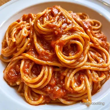 Tomato Spaghetti Sauce in 50 Minutes Recipe Card