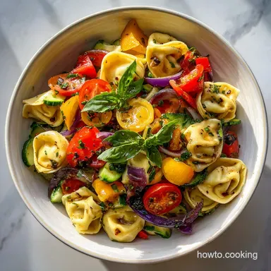 Tortellini Pasta Salad in 20 Minutes Recipe Card