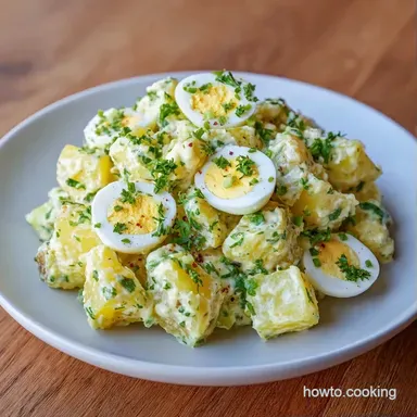Traditional Egg Potato Salad: Creamy Recipe Card